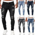 Ripped Slim Fit Denim Distressed Ankle Length Mens Jeans