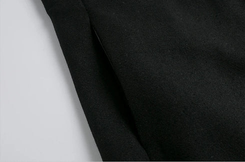 Men's Slim Fit Trench Coat for Fall and Winter - Stylish Woolen Blended Outwear for Business Casual and Travel