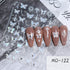 5D Embossed Nail Art Stickers - Semi-Transparent White Bowknots Adhesive Sliders for Creative Manicure Decorations and Nail Art Accessories