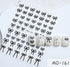 5D Embossed Nail Art Stickers - Semi-Transparent White Bowknots Adhesive Sliders for Creative Manicure Decorations and Nail Art Accessories