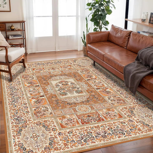 Bohemian Crystal Velvet Rugs for Living Room and Bedroom Waterproof and Dirt Resistant Carpet