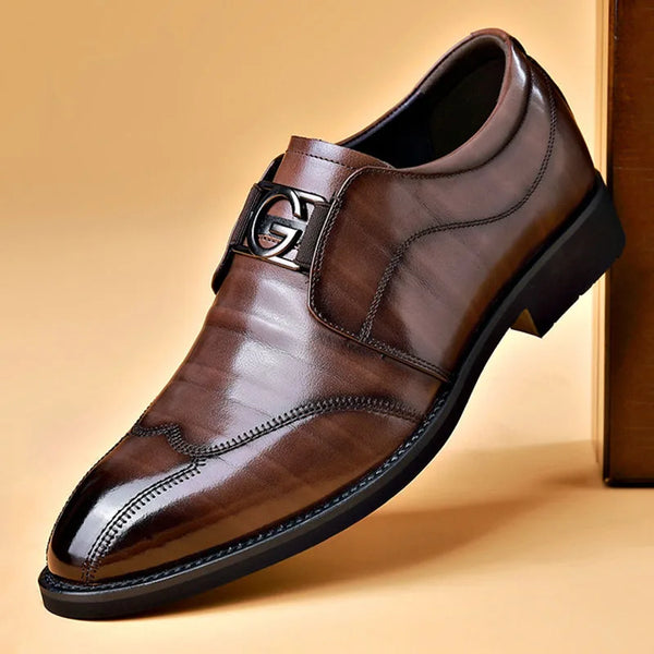 Luxury Men's Leather Oxford Shoes for Weddings and Office Wear