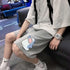 M-5XL Cartoon Shark Print Shorts For Men's Summer Sports Capris