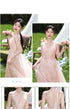 Off Shoulder Bridesmaid Dress Elegant Bubble Sleeve Floral Print Aline Gown For Party