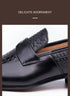 Stylish Handmade Genuine Leather Loafers for Men - Perfect for Business, Parties, and Casual Occasions - Breathable Slip-On Point Toe Design
