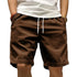 Trendy Retro Corduroy Men's Casual Work Shorts for Summer