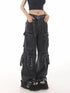 Classic High Waist Wide Leg Women’s Jeans with Multiple Pockets - Perfect for Casual Street Style and Fall Outfits