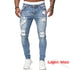 Ripped Slim Fit Denim Distressed Ankle Length Mens Jeans