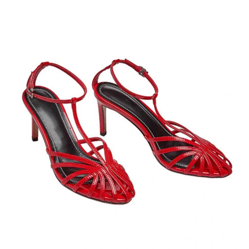 Sexy T Strap Heels For Women Sandals Narrow Band Party