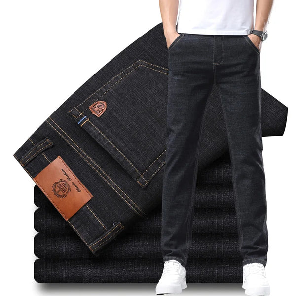 Classic Fashionable Men's Soft Comfortable Denim Pants Straight Jeans