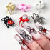 Halloween Spider Nail Art Charms - 3D Alloy Rhinestones for Stylish DIY Manicure and Nail Decor Accessories, Perfect for Gothic Punk and Retro Designs