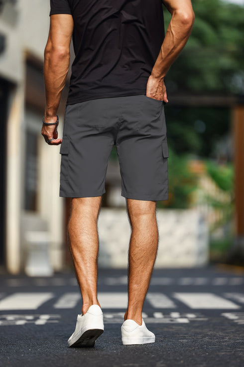 Men's Plain Casual Comfy Cargo Shorts for Summer Clothing