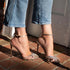 Rhinestone Gladiator Sandals Ankle Strap Stiletto Heels