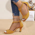 Sexy Fish Mouth Back Zipper High Heel Sandals Women