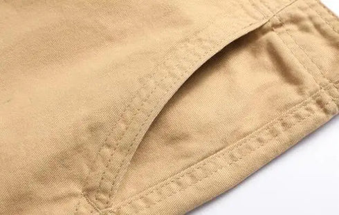 Khaki Half Men's Cargo Shorts Bermuda Designer Jogger Pants
