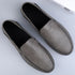 Luxury Genuine Leather Men's Casual Slip-On Loafers, Italian Moccasins, Breathable and Comfortable Boat Shoes in Plus Sizes 46 and 47