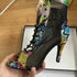 Sexy High Heels Hollow Mesh Sandals for Summer Fashion Comfort Peep Toe Stilettos Jazz Dance Female Shoes Plus Size