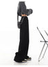 Stylish Wide Leg Black Jeans for Women - Embrace Korean Fashion Streetwear with Baggy Straight Denim Pants Perfect for Fall Outfits and Casual Days