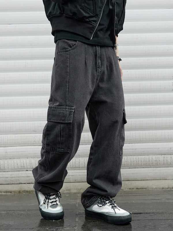 Baggy Jeans For Men Wide Leg Denim Pants Mens Jeans Streetwear