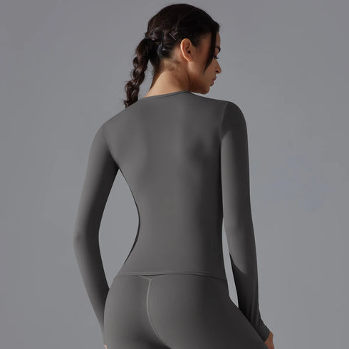 Yoga Shirts for Women Long Sleeve Winter Fitness Running Gym Workout Dry Fit Breathable Sports Top