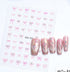 5D Embossed Nail Art Stickers - Semi-Transparent White Bowknots Adhesive Sliders for Creative Manicure Decorations and Nail Art Accessories
