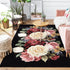 Rose Flower Carpet Area Rug for Living Room and Bedroom Decor