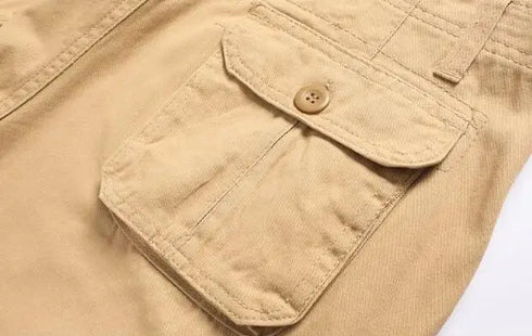Khaki Half Men's Cargo Shorts Bermuda Designer Jogger Pants