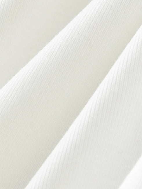 FSLE【4 Colors】Women Round Neck Casual Grey Summer T-Shirt Black Cotton Square Neck Short Sleeve Elastic Tees 24FS12797+24FS12798