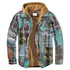 Men's Casual Plaid Hooded Zipper Jacket - Cozy Winter Outerwear for Stylish Adventures