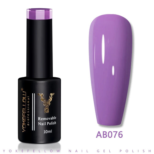 Vibrant 10ML Semi-Permanent Gel Nail Polish for Stunning Manicures - Low Odor Long-Wear Varnish - Ideal for Spring and Summer Nail Art