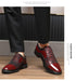 Elegant Men's Dress Shoes for Formal Occasions - Stylish PU Leather Slip-On Business Footwear for Weddings and Parties