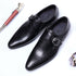 Trendy Men's Oxford Dress Shoes with Buckle Straps - Perfect Formal Footwear for Weddings and Business Occasions in Big Sizes