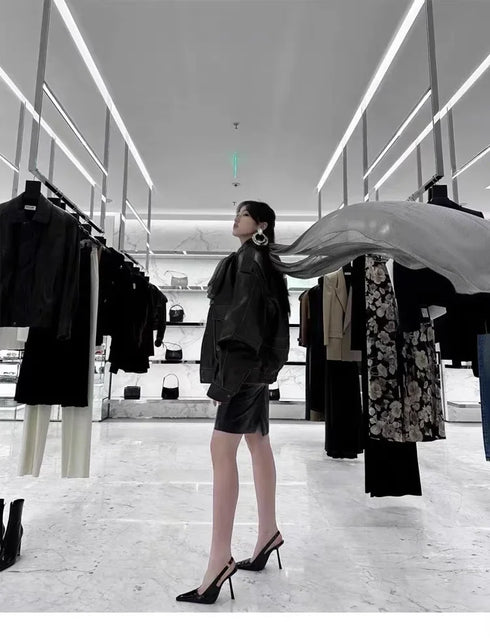 Pointed Stiletto Heels Women Pumps Patent Leather Elegant Office Shoes