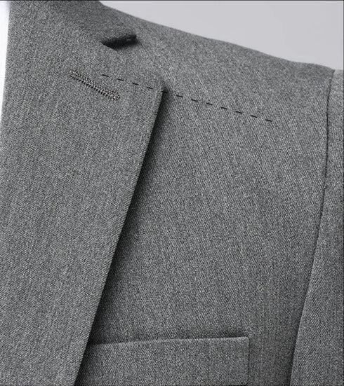 Men's Fashion Business Suit Two-Piece Set for Weddings and Banquets