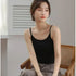 Stylish Women's Solid Color Sleeveless Sling Camisoles & Crop Tops - Slimming Vests for Comfortable Layering and Everyday Wear