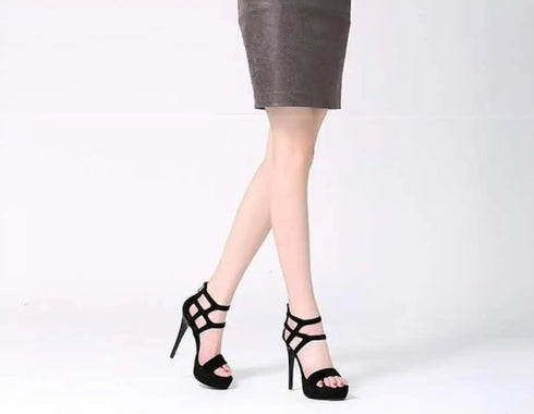 Elegant Kitten Heels for Women - Stripper Platform Sandals with Thin Stiletto Design
