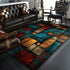 Abstract Geometric Large Rugs for Living Room Nordic Retro Home Mats Non-Slip Washable Carpet