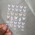 Adorable Pink Christmas Nail Art Stickers with Shiny Shells, Cute Snowflakes, Stars, and Wreaths - 5D Embossed Nail Decorations for Festive Nail Designs