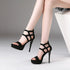 Elegant Kitten Heels for Women - Stripper Platform Sandals with Thin Stiletto Design