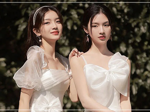 Bridesmaid Dress Floor Length Jersey Gown With Ruched Bow Sweetheart Neckline For Wedding Party Dress