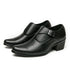 Leather Shoes for Men Cuban Style Heightening Wedding and Business Casual Footwear