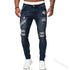 Ripped Slim Fit Denim Distressed Ankle Length Mens Jeans