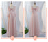 V-Neck Ruched Tulle A-Line Dress With Square Collar And Appliques And Bow Bridesmaid Dress