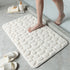 Cobblestone Embossed Non-Slip Bathroom Mat Memory Foam Rug for Shower Room and Bath