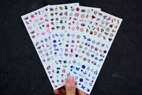 12 Floral Patterns Summer Nail Water Decals - Daffodils, Lilies, and Tulips for Stunning Nail Art Transfers and DIY Manicure Accessories