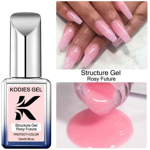 Vibrant Semi-Permanent UV Rubber Base Gel Nail Polish for Stunning Nail Art - Long Lasting 2-in-1 Structure for Easy Application and Soak Off Manicure