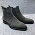 Luxury Velvet Men's Chelsea Ankle Boots - Elegant Dress Footwear for Every Occasion