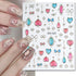 5D Embossed Nail Art Stickers - Semi-Transparent White Bowknots Adhesive Sliders for Creative Manicure Decorations and Nail Art Accessories