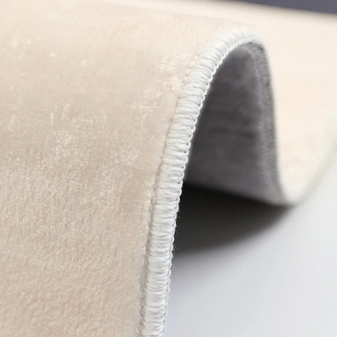 Luxury Nordic Bedroom Decor Plush Round Area Rug Washable Non Slip Mat Minimalist Carpet for Living Room