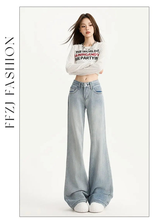 Baggy Jeans For Women Retro Denim Pants High Waist Vintage Streetwear Style Casual Everyday Wear